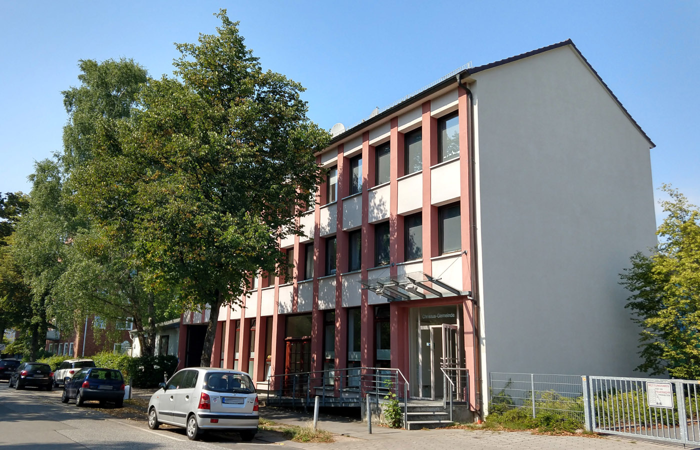 Die Christus-Gemeinde Barmbek-Süd in der Gluckstraße 7.